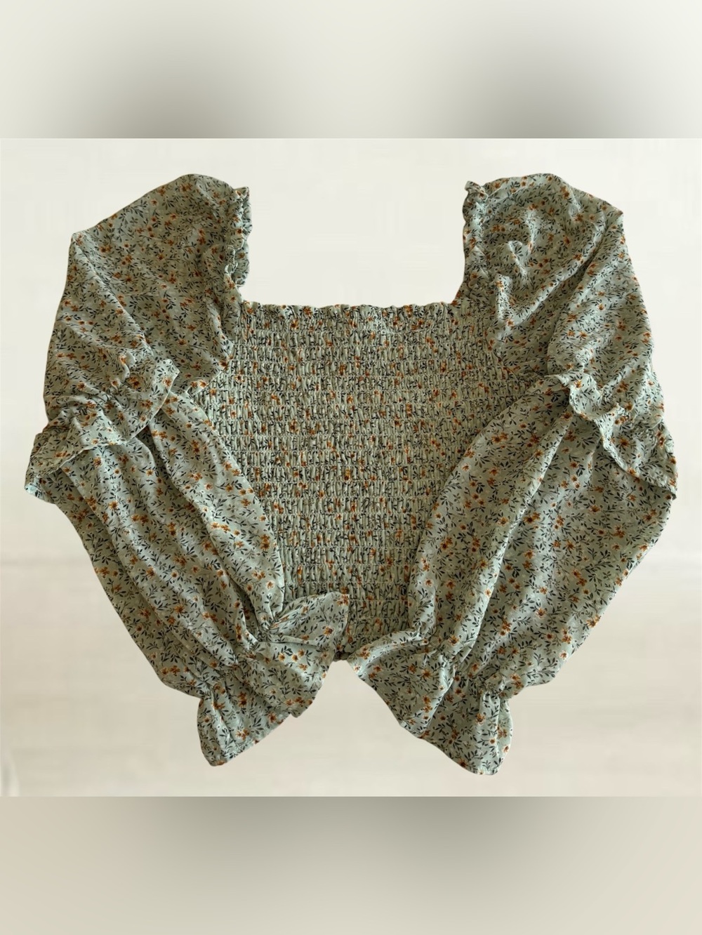 🛍️SALE🛍️ Wild Fable Bohemian Smocked Crop Top - Picture 4 of 7
